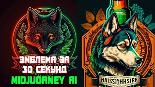 💥 Стильный Логотип за 30 секунд в Midjourney AI