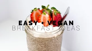 EASY & VEGAN back to school breakfast ideas | Asia Jackson