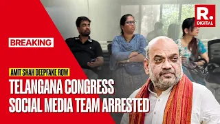 Amit Shah Deepfake Video Row: Telangana Congress Social Media Team Arrested | Hyderabad Police LIVE