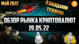 Обзор рынка криптовалют 19.05.22. Май 2022. BTC = 30000$. Скоро полёт на луну или ещё обновим дно?