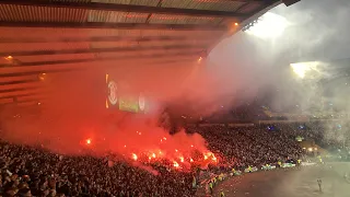 TEAMS WALKING OUT + Tifos & Pyro | Celtic vs Hibs | Premier Sports Cup Final