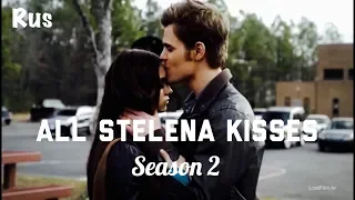 Все поцелуи Стелены | сезон 2 | Стефан и Елена