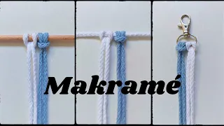 Makramé Felhurkolás / Makramee Ankerknoten / Macrame Larks Head Knot /Szils Makramé