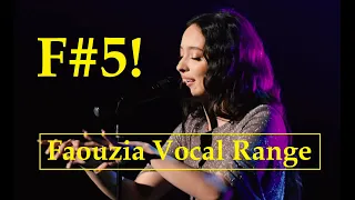 Faouzia Live Vocal Range (Eb3-F#5-Bb5) at Burton Cumming Concert