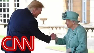 The Queen welcomes President Trump to Buckingham Palace