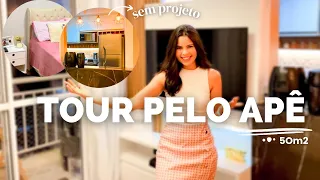 TOUR PELO APARTAMENTO 50m2 | QUANTO GASTAMOS? antes e depois