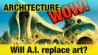 Architecture. A.I. generated ART. Text to Image.