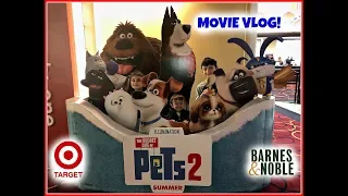 SECRET LIFE OF PETS 2 MOVIE VLOG! Target & Barnes & Noble Toy Hunt! Surprise Toys in the Theater!