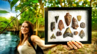 The BEST Arrowhead and Shark Tooth Hunt of the YEAR! | Mosquitoes, Fossils, Artifacts and SNAKES!