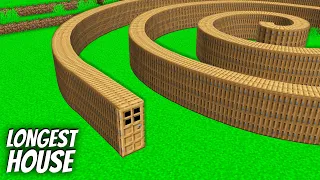 I found a SPIRAL DOOR in Minecraft ! What's INSIDE the LONGEST DOOR ?