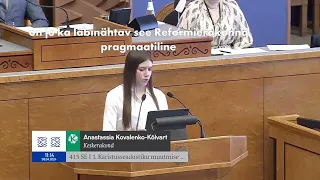 Anastassia Kovalenko-Kõlvart: trahvide ja riigilõivude tõus on valitsuse ebakompetentsuse maks