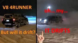 Toyota 4Runner V8 4th Gen (4WD/AWD) Drifting in Snow - Too much fun!!