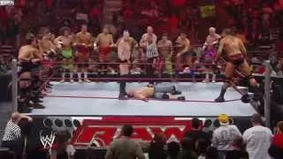 John Cena & Randy Orton battle the entire Raw roster