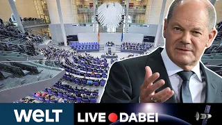 BUNDESTAG: Regierungserklärung von Kanzler Scholz zu Ukraine und Migration | WELT Live dabei