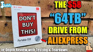I bought a $58 "64TB" External Drive from AliExpress...same scam, bigger storage claim