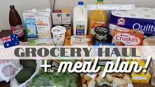 WEEKLY MEAL PLAN + GROCERY HAUL | Coles + Woolworths | Australian family on a budget