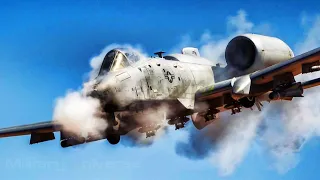 A-10 Warthog destroys its targets in slow motion