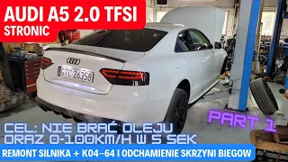 AUDI A5 COUPE 2.0 TFSI QUATTRO STRONIC - Ma nie brać oleju i zapieprzać CEL 0-100km/h w 5 sek on K04