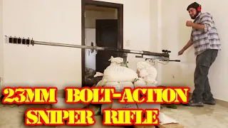 Homemade 23mm bolt action sniper rifle