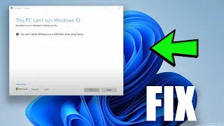 Fix: You can't install Windows on a USB flash drive using Setup on Windows 10/11