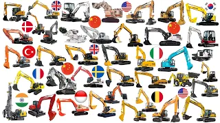 EXCAVATOR BY COUNTRY | Excavator Company From Different Countries Máy Xúc