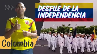 Así fue el desfile militar del 20 de julio en Barranquilla, día de la independencia de Colombia.