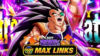 200% LEADER SKILL BUFF! LEVEL 10 LINKS 100% RAINBOW STAR EZA GREAT APE RADITZ! (DBZ: Dokkan Battle)