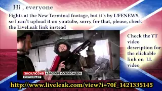 eng subs Combat footage from the New Terminal of the Donetsk Airport