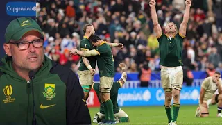 Jacques Nienaber reacts to epic win vs England to reach World Cup final | Springbok press conference