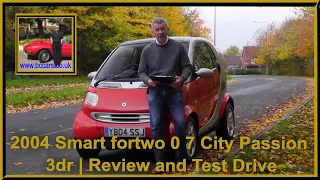 2004 Smart fortwo 0 7 City Passion 3dr | Review and Test Drive