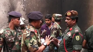 Aftermath of army raid in Sri Lanka