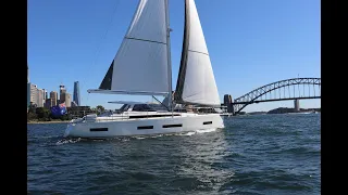 Amel 50 ‘SUKU’ sailing on Sydney Harbour