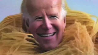 Joe Biden and Trump Eating Spaghetti, but it's an AI generated nightmare