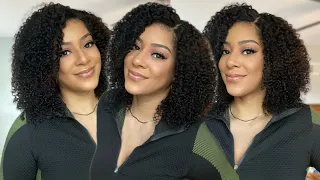 Beauty Forever 4C Edges Kinky Curly Unit | Super Natural | Curly Hair Routine | Install and Review