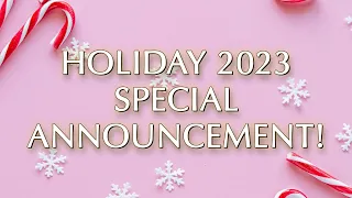 SPECIAL HOLIDAY ANNOUNCEMENT 2023! ~ Dinner Party Tonight