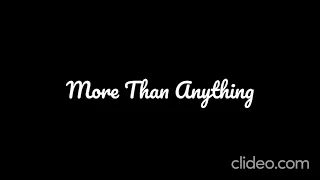 More than anything- Lamar Campbell- Karaoke- instrumental