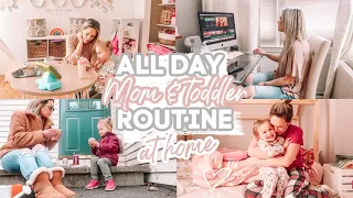 ALL DAY ROUTINE AT HOME WITH A TODDLER 2020| STAY AT HOME MOM ROUTINES| Tres Chic Mama