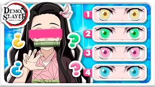 GUESS THE TRUE EYES COLOR 👁️ (DEMON SLAYER) ⚔️👺 Kimetsu no Yaiba/Demon Slayer QUIZ! ✅