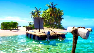 First Raft Build Island Survival | Project Castaway Gameplay | E2