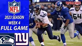 Seattle Seahawks vs New York Giants 10/02/23 GAME Highlights Week 4 | NFL Highlights Today