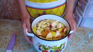 КАК ПРИГОТОВИТЬ КОМПОТ ИЗ СВЕЖИХ ЯБЛОК🍏 🍎