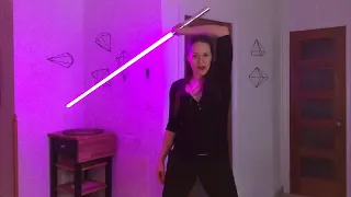 LIGHTSABER TUTORIAL -  High/Low Whip + Head Catch [TRY THIS!] | Michelle C. Smith