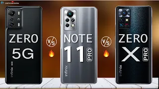 Infinix Zero 5G vs Infinix Note 11 Pro vs Infinix Zero x Pro Full Comparison | 4G vs 5G Battle