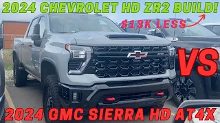 2024 Chevrolet Silverado HD ZR2 bison vs 2024 GMC Sierra HD AT4x AEV Edition huge price difference!