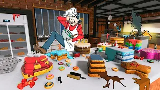 СИМУЛЯТОР КОНДИТЕРА. ВИТЕК ГОТОВИТ ТОРТЫ И ПЕЧЕНЬКИ! ► Cooking Simulator Cakes and Cookies DLC