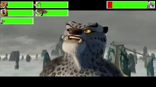 The Furious Five vs. Tai Lung with healthbars (Made By @GabrielDietrichson )