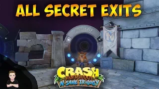 Crash Bandicoot 2 - How to unlock all the secret Warp Room levels - All Secret Exit Locations