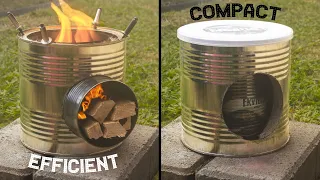 My Compact Mini Wood Stove Made Of Tin