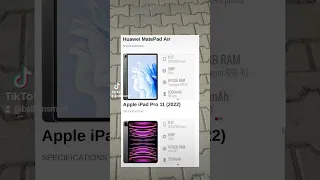 Apple iPad 11 vs Huawei MatePad Air