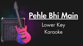 Pehle Bhi Main Lower Key Karaoke | Unplugged Karaoke With Lyrics | Animal | Vishal Mishra